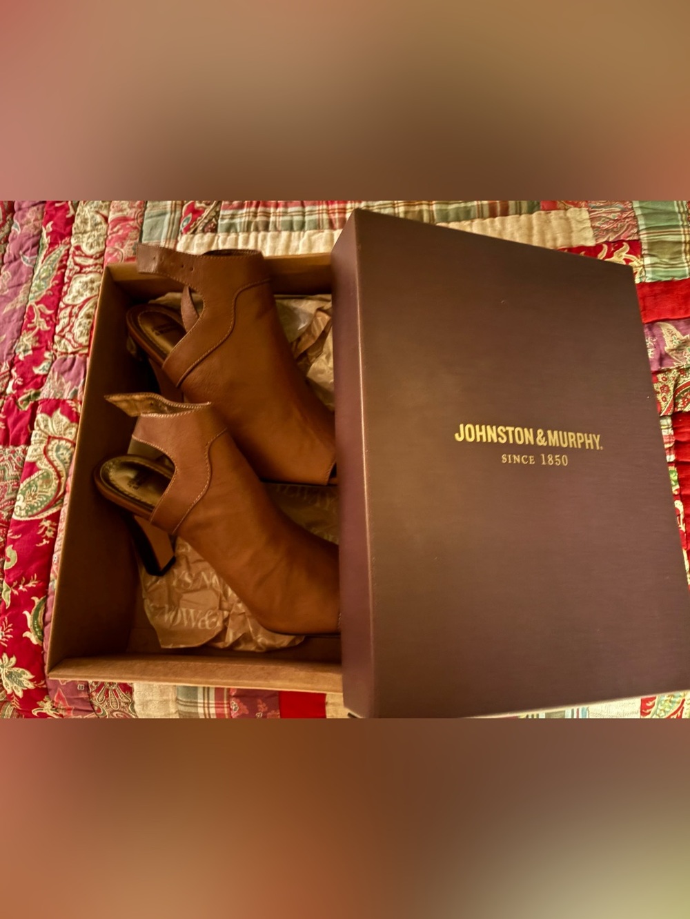 Johnston & Murphy Brown Leather Slip-On Loafers